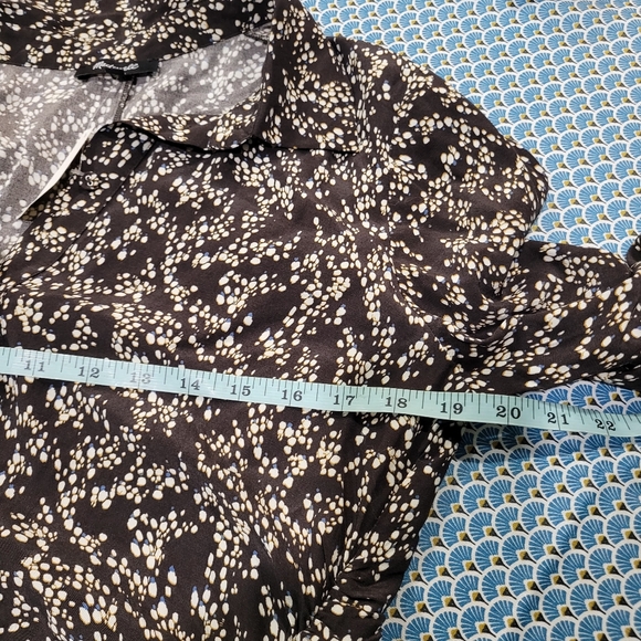 Madewell Ruched Midi Shirtdress Size 4 NWT - Picture 9 of 10